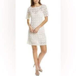 Rebecca Taylor Foral Crochet shift dress